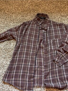 Brown flannel